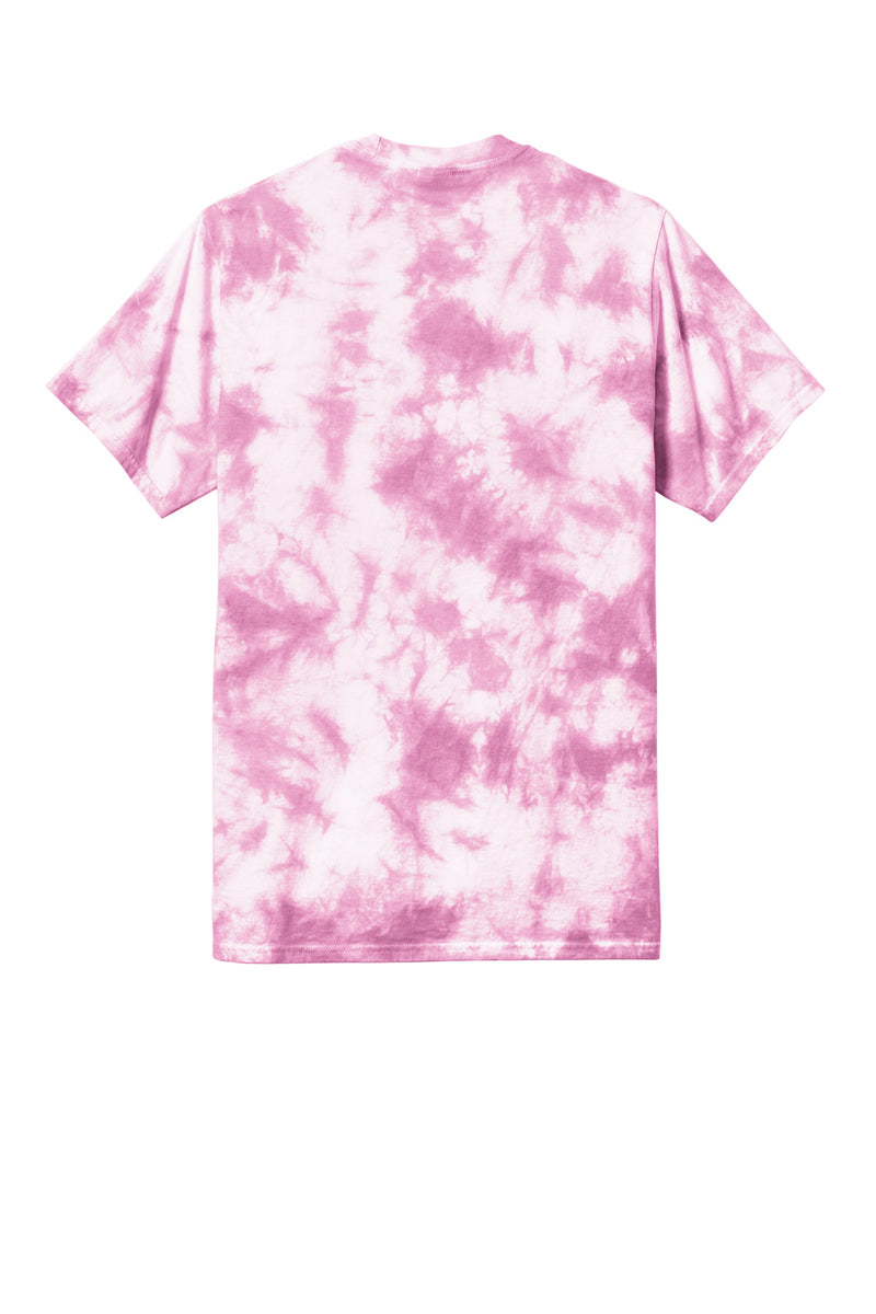 Port & Co Crystal Tie-Dye Tee - Bright Pink