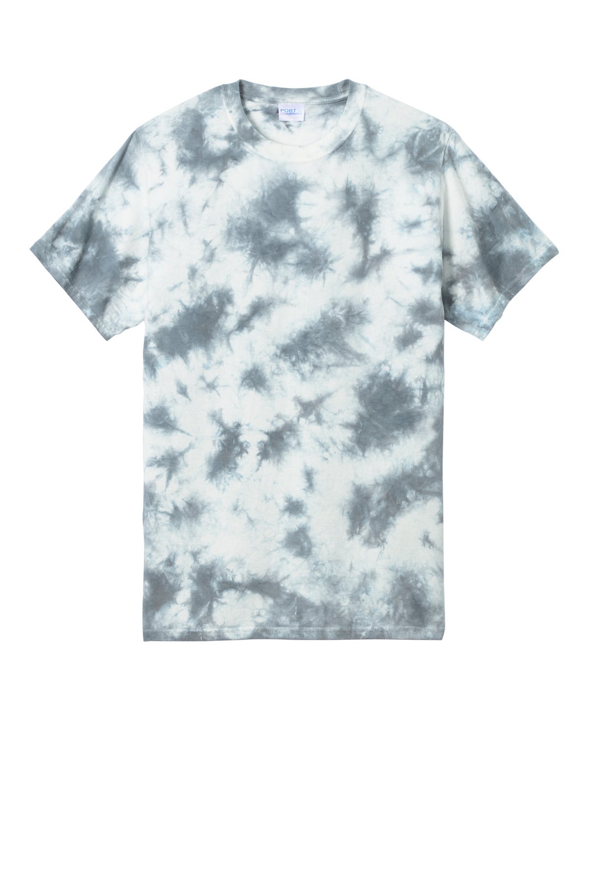 Port & Co Crystal Tie-Dye Tee - Grey