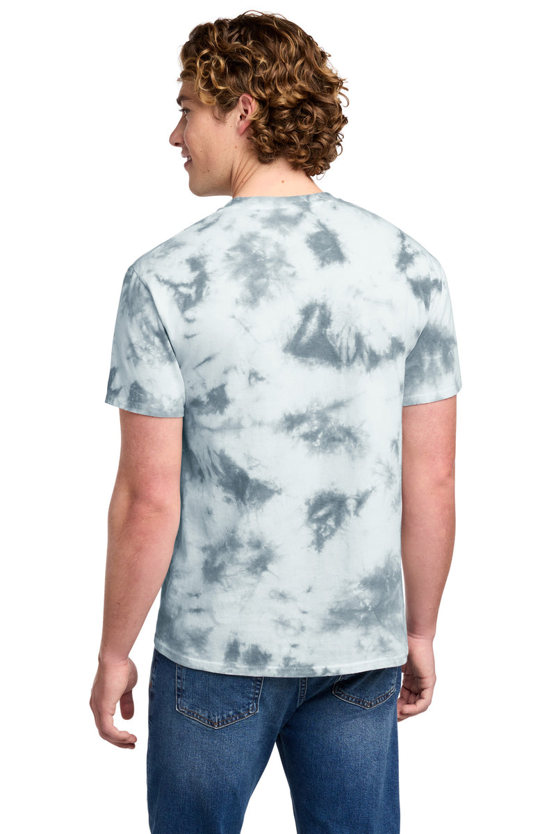 Port & Co Crystal Tie-Dye Tee - Grey