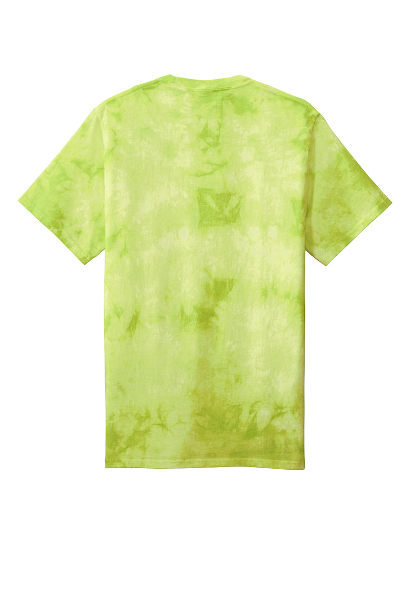 Port & Co Crystal Tie-Dye Tee - Lemon Lime