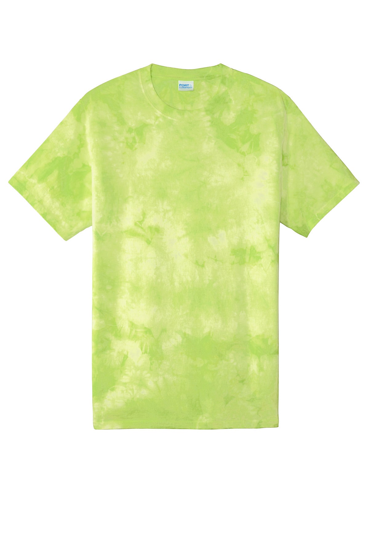 Port & Co Crystal Tie-Dye Tee - Lemon Lime
