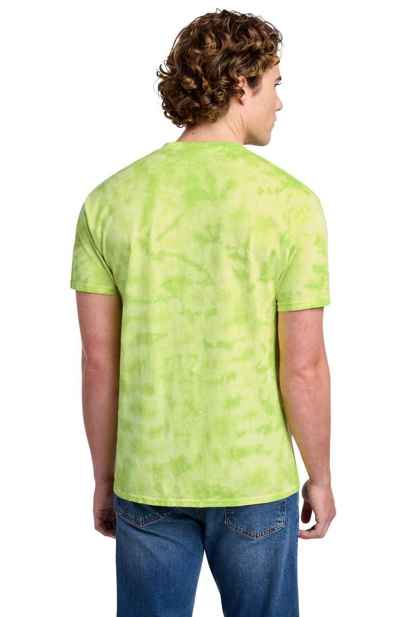 Port & Co Crystal Tie-Dye Tee - Lemon Lime