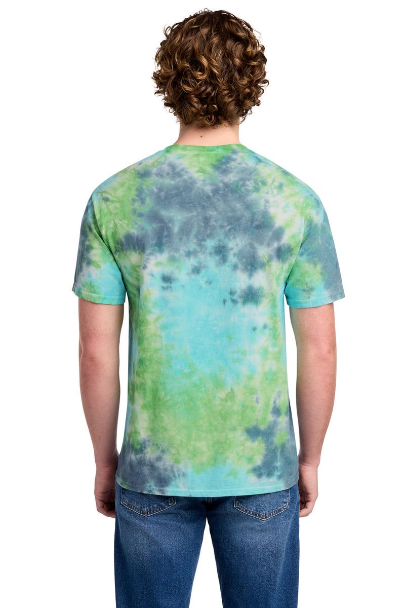 Port & Co Crystal Tie-Dye Tee - Planet Earth Colorburst