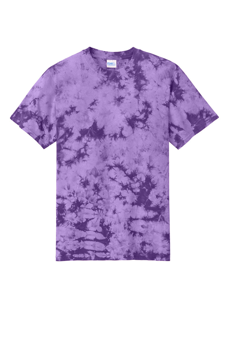 Port & Co Crystal Tie-Dye Tee - Purple
