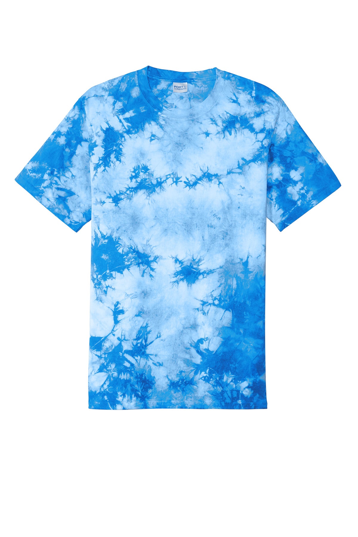 Port & Co Crystal Tie-Dye Tee - Sky Blue