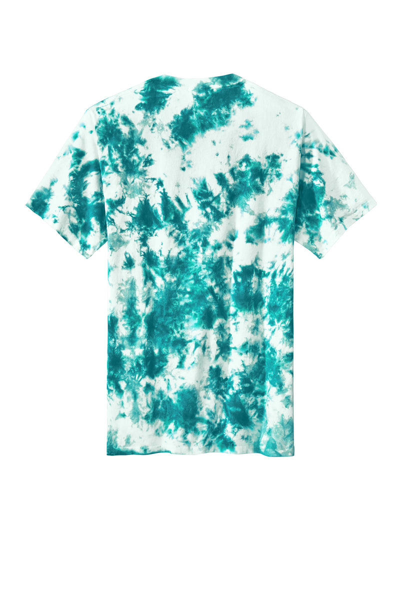 Port & Co Crystal Tie-Dye Tee - Teal