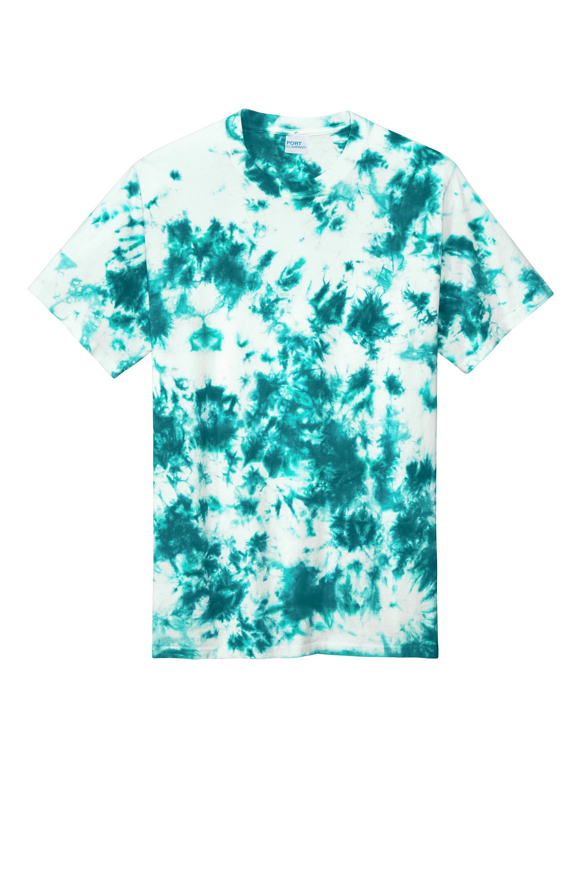 Port & Co Crystal Tie-Dye Tee - Teal