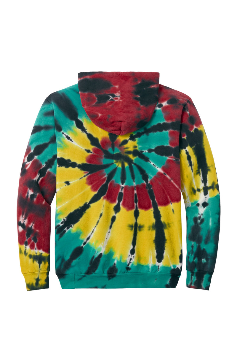 Port & Co Tie-Dye Pullover Hooded Sweatshirt - Island Spiral