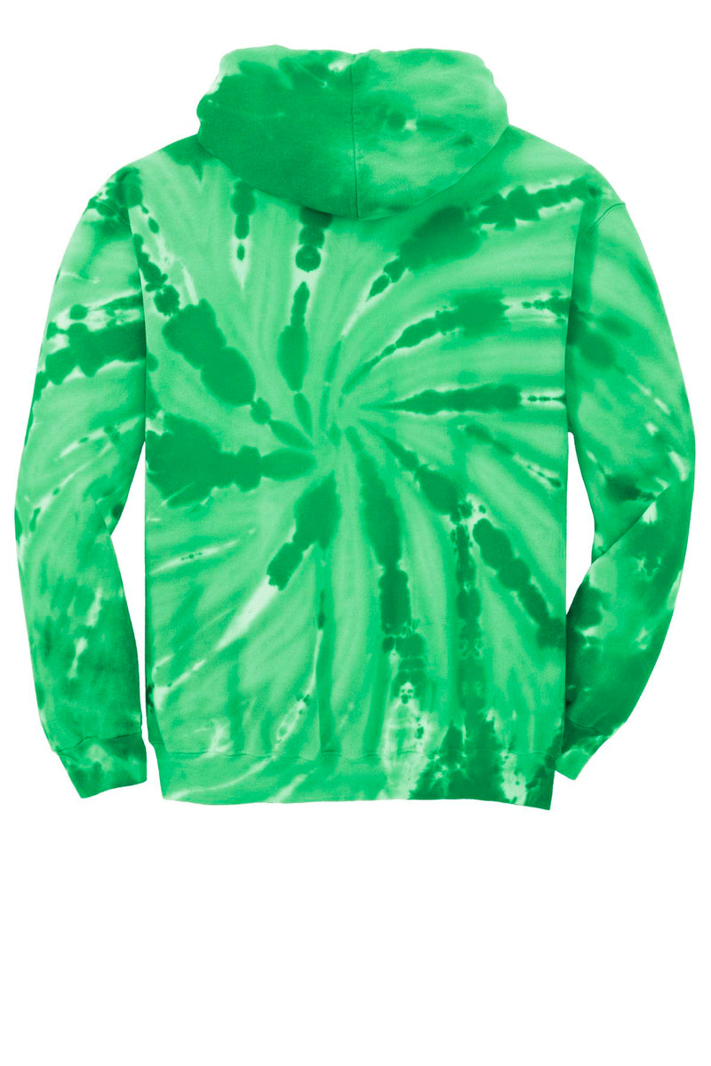 Port & Co Tie-Dye Pullover Hooded Sweatshirt - Kelly