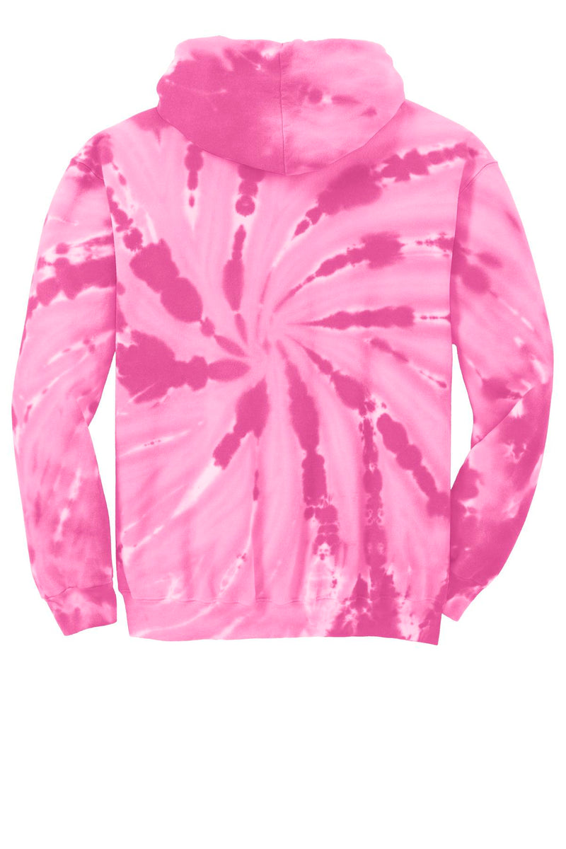 Port & Co Tie-Dye Pullover Hooded Sweatshirt - Pink