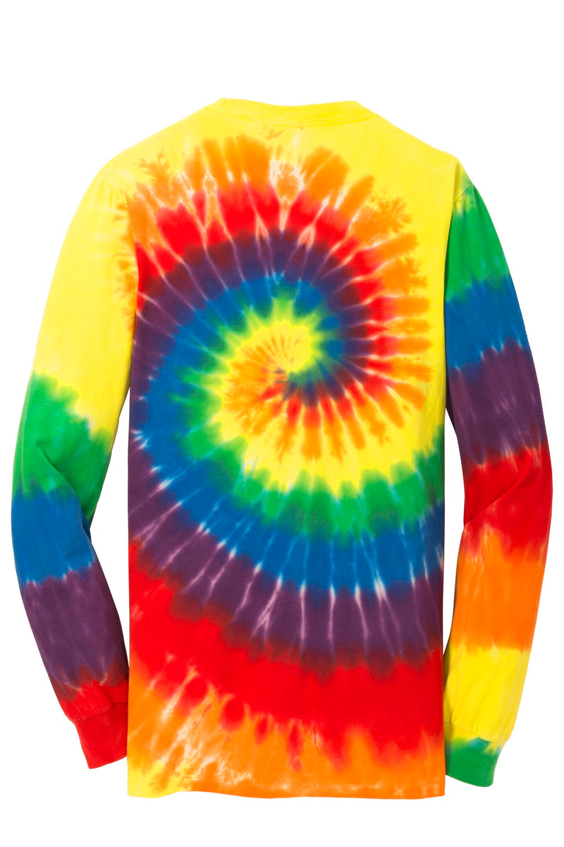 Port & Co Tie-Dye Long Sleeve Tee - Rainbow