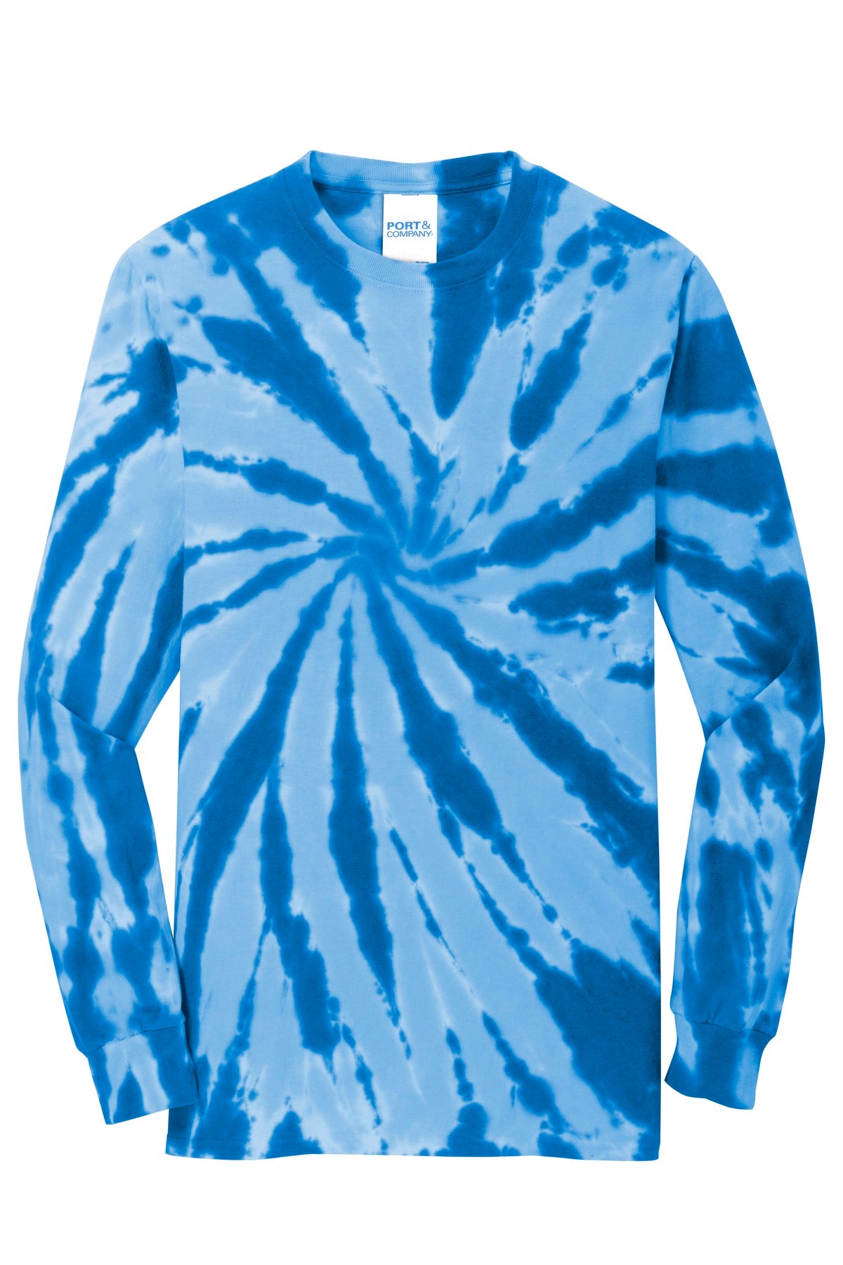 Port & Co Tie-Dye Long Sleeve Tee - Royal