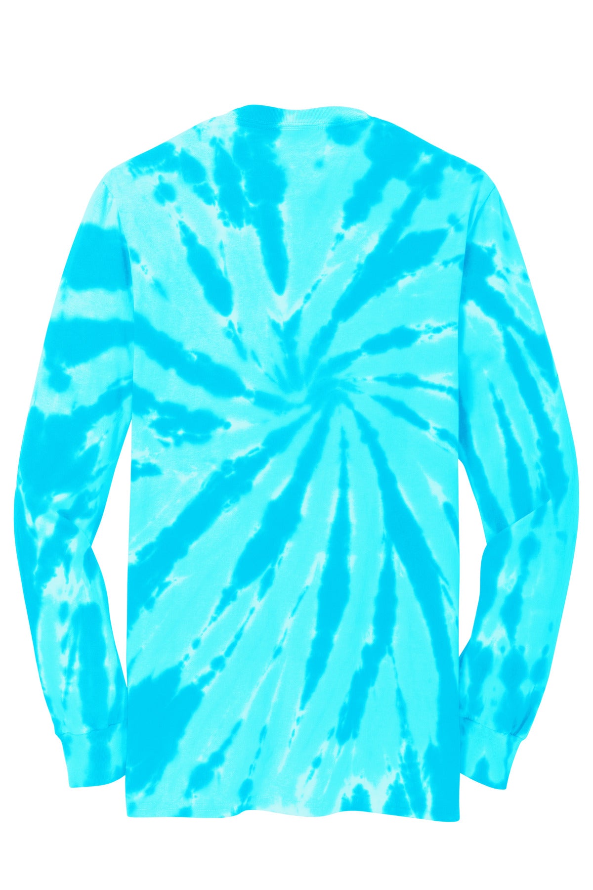 Port & Co Tie-Dye Long Sleeve Tee - Turquoise