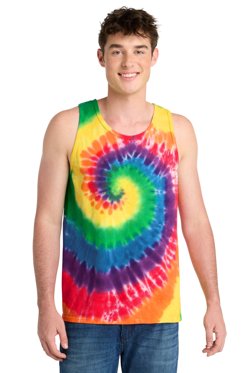 Port & Co Tie-Dye Tank Top - Rainbow