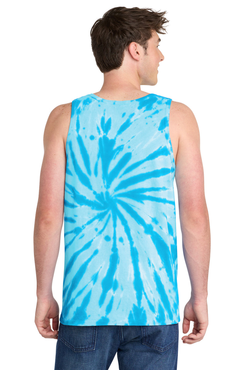 Port & Co Tie-Dye Tank Top - Turquoise
