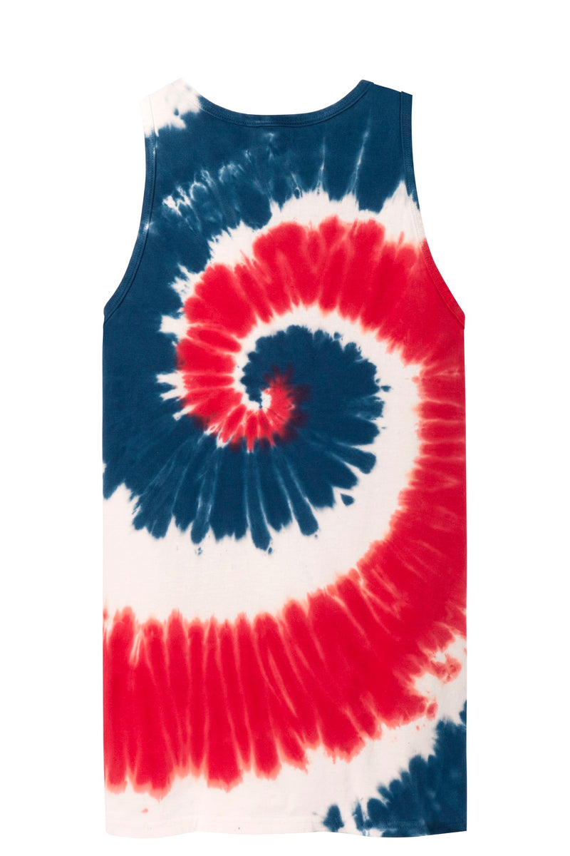 Port & Co Tie-Dye Tank Top - USA Rainbow