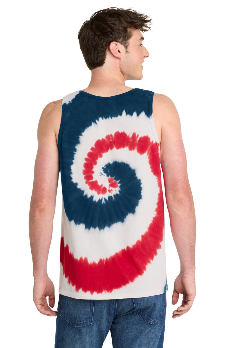 Port & Co Tie-Dye Tank Top - USA Rainbow