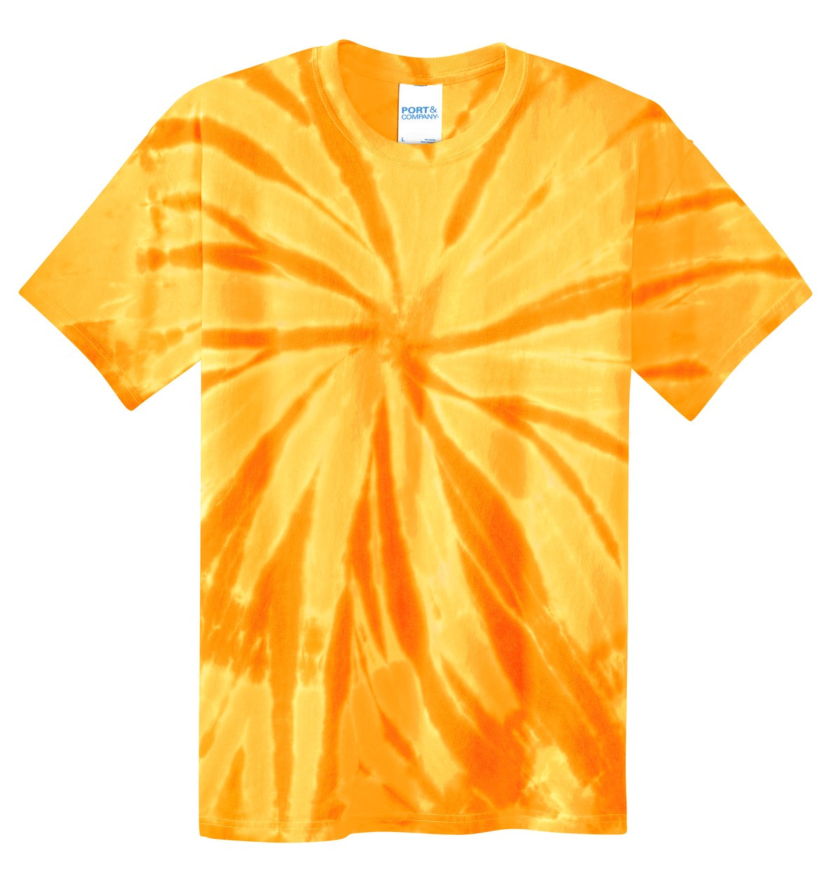 Port & Co Youth Tie-Dye Tee - Gold