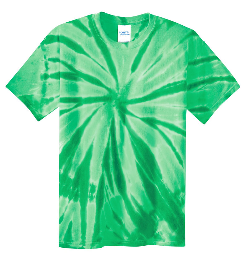 Port & Co Youth Tie-Dye Tee - Kelly