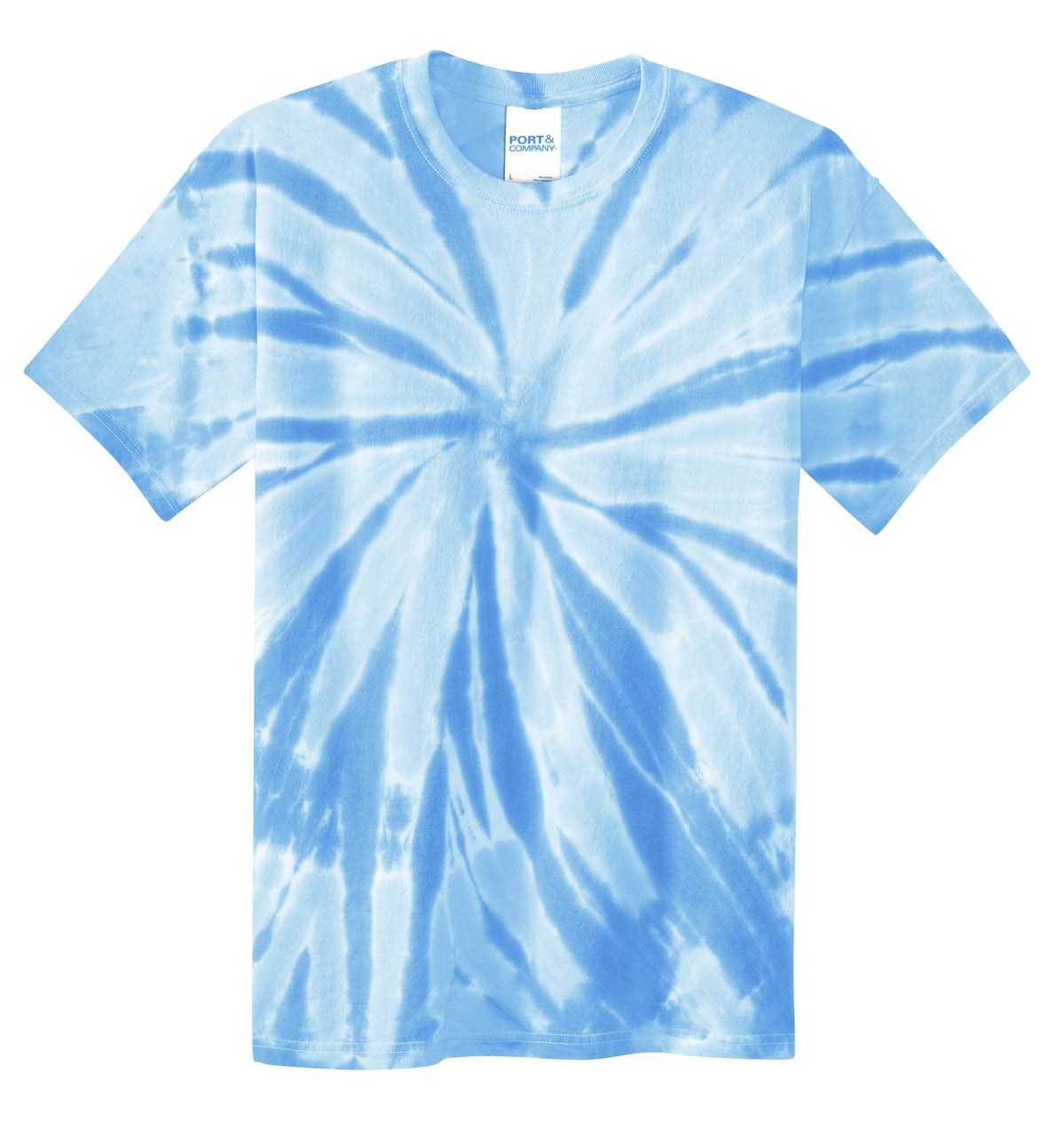 Port & Co Youth Tie-Dye Tee - Light Blue