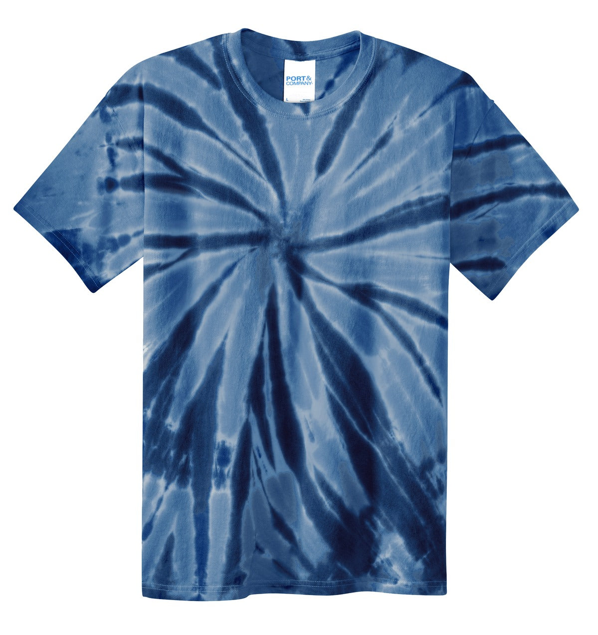 Port & Co Youth Tie-Dye Tee - Navy