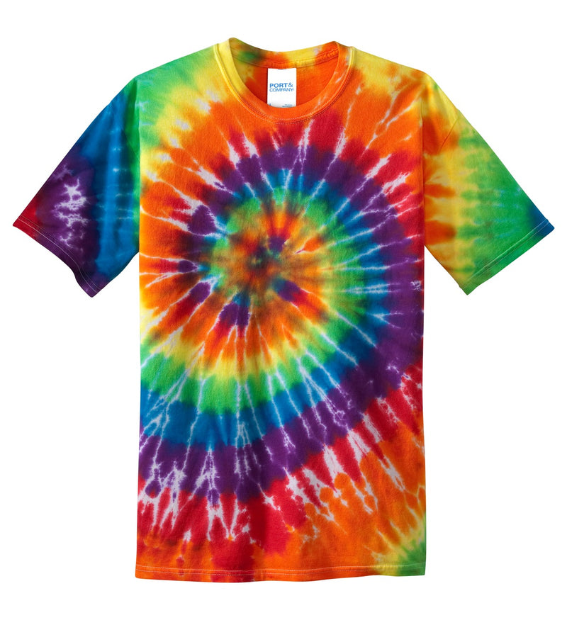 Port & Co Youth Tie-Dye Tee - Rainbow