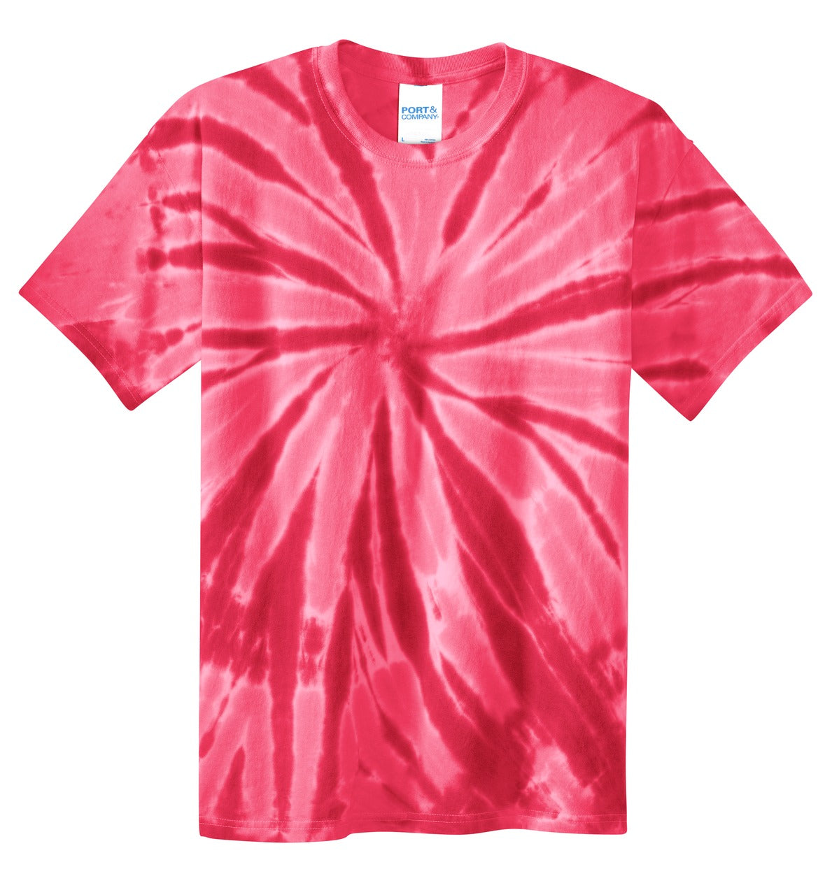 Port & Co Youth Tie-Dye Tee - Red