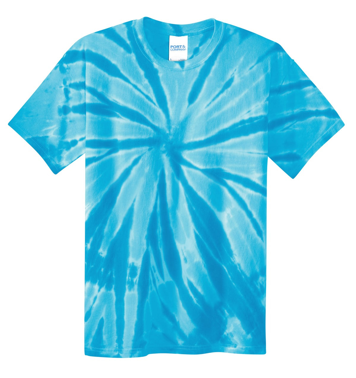 Port & Co Youth Tie-Dye Tee - Turquoise