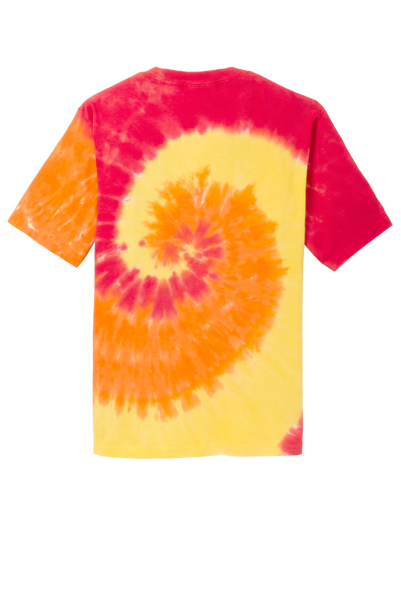 Port & Co Youth Tie-Dye Tee - Blaze Rainbow