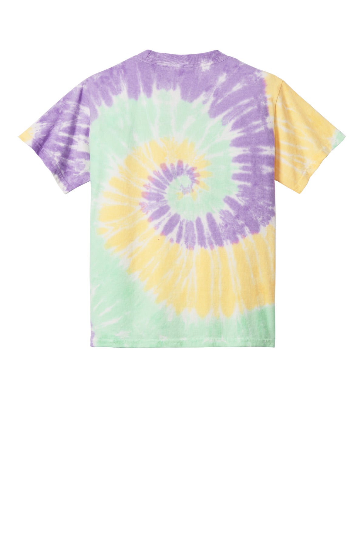 Port & Co Youth Tie-Dye Tee - Mint Rainbow