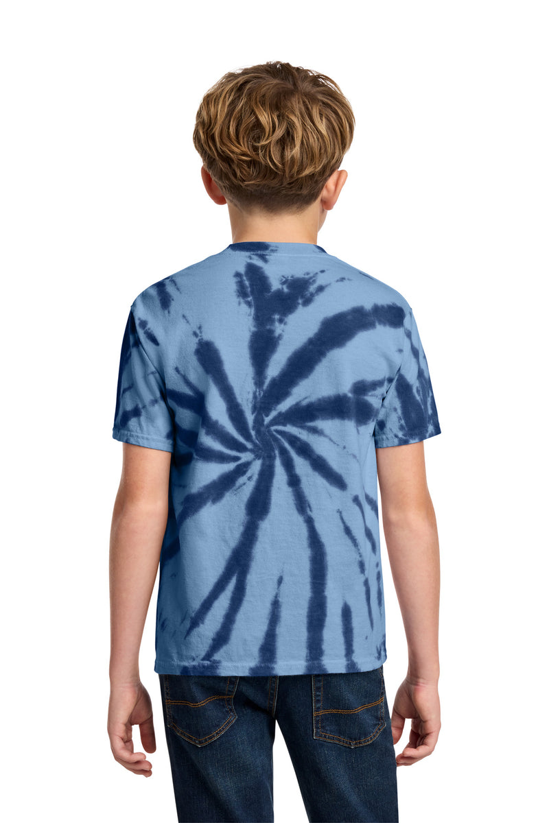 Port & Co Youth Tie-Dye Tee - Navy