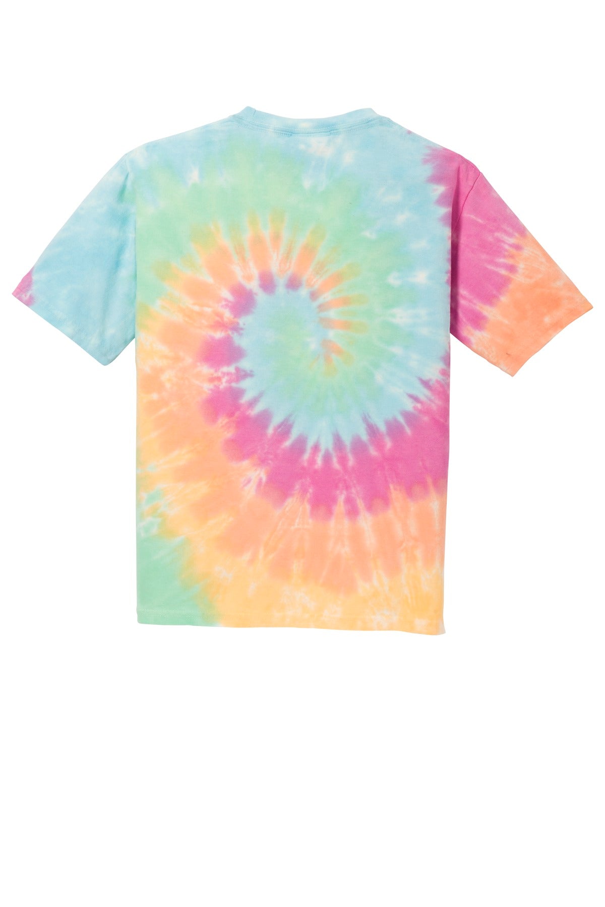 Port & Co Youth Tie-Dye Tee - Pastel Rainbow