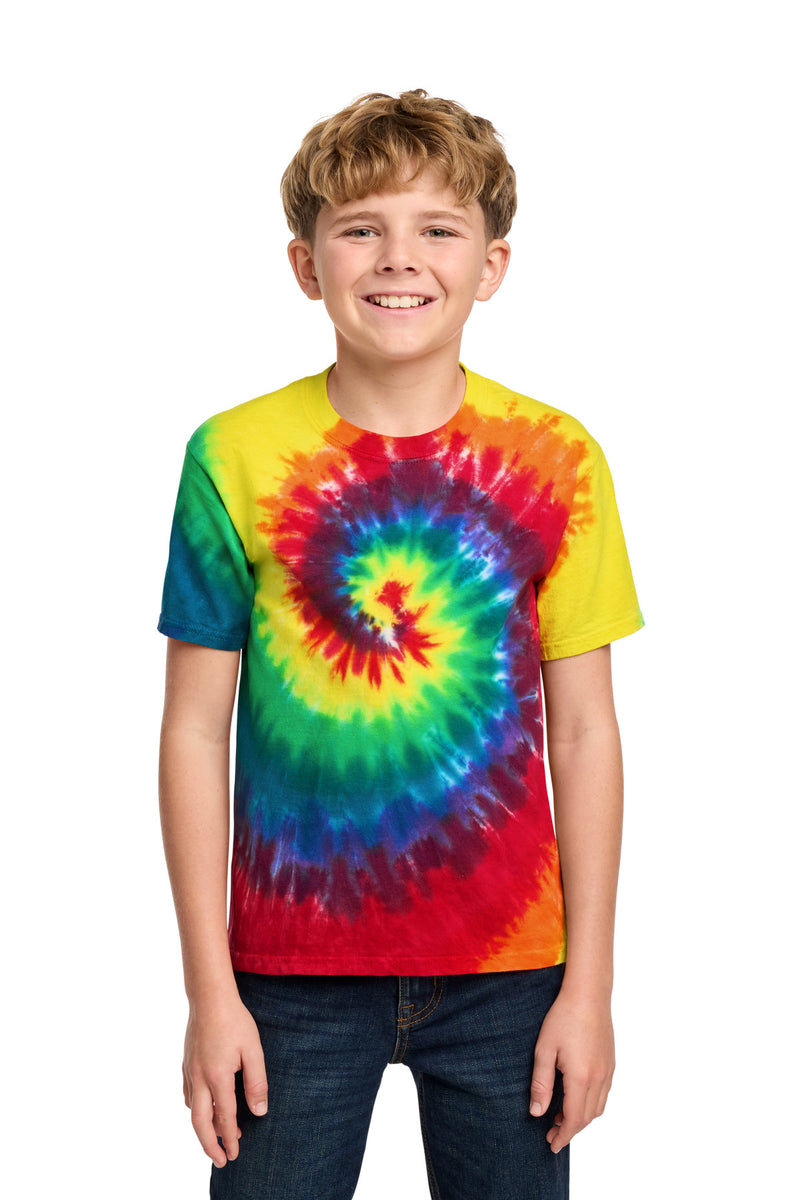 Port & Co Youth Tie-Dye Tee - Rainbow