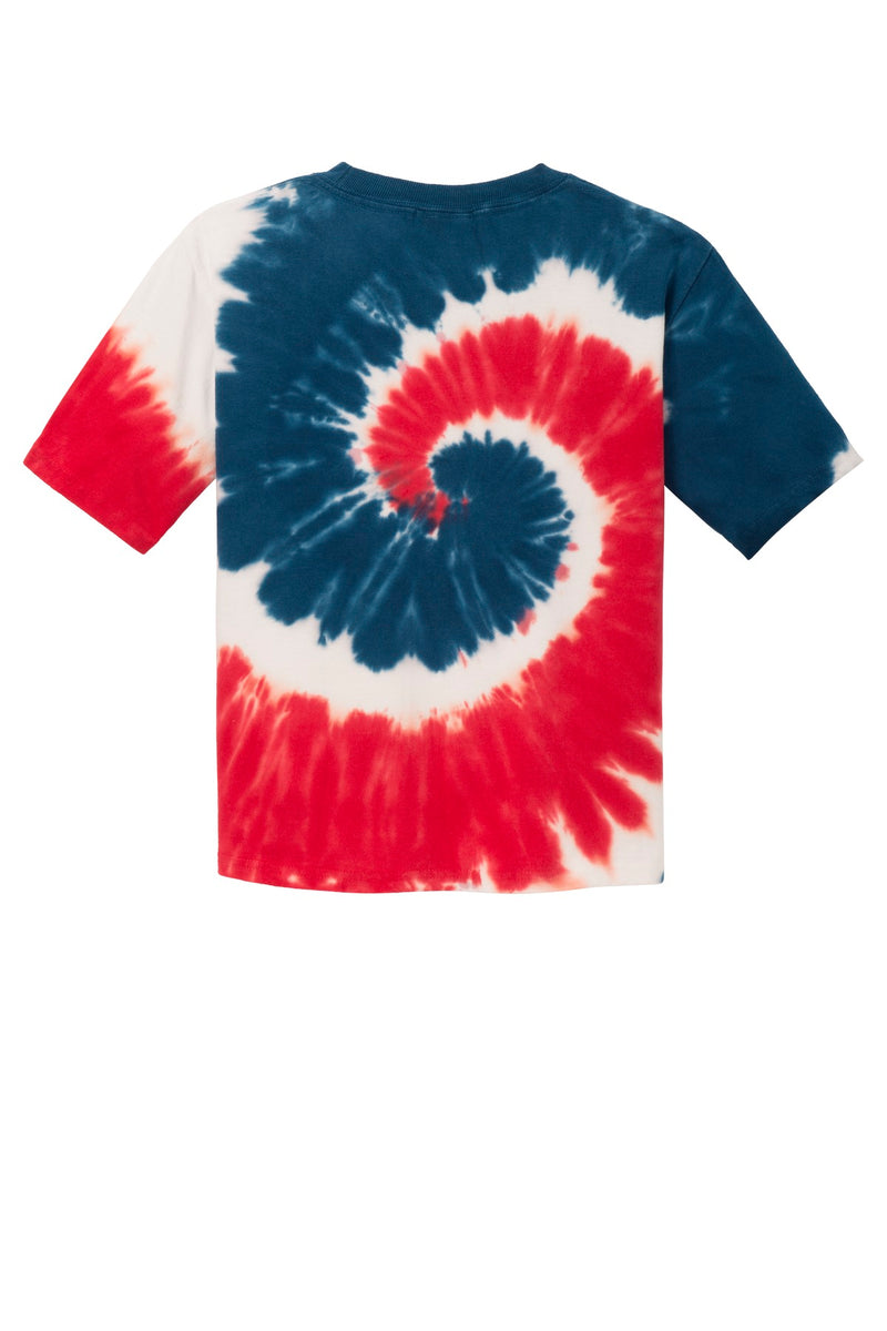 Port & Co Youth Tie-Dye Tee - USA Rainbow