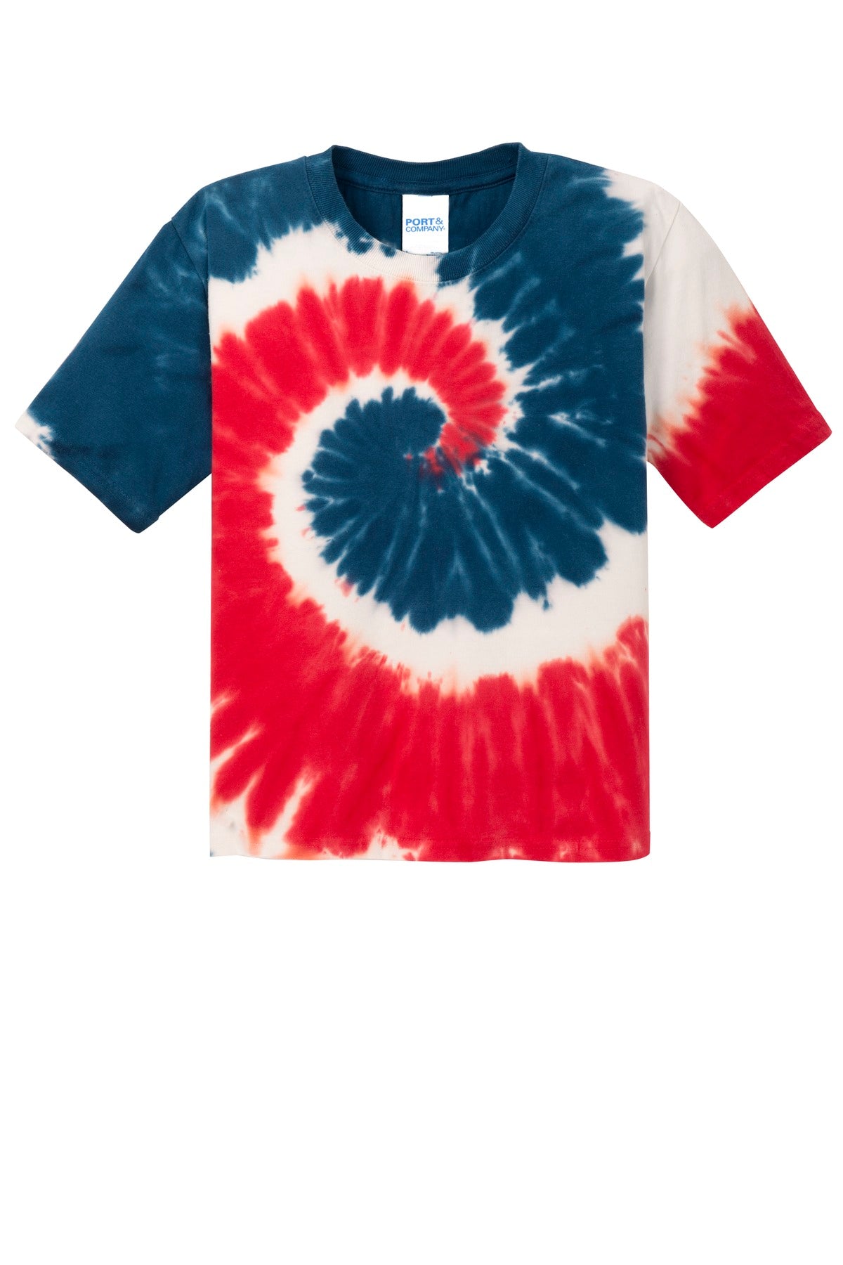 Port & Co Youth Tie-Dye Tee - USA Rainbow