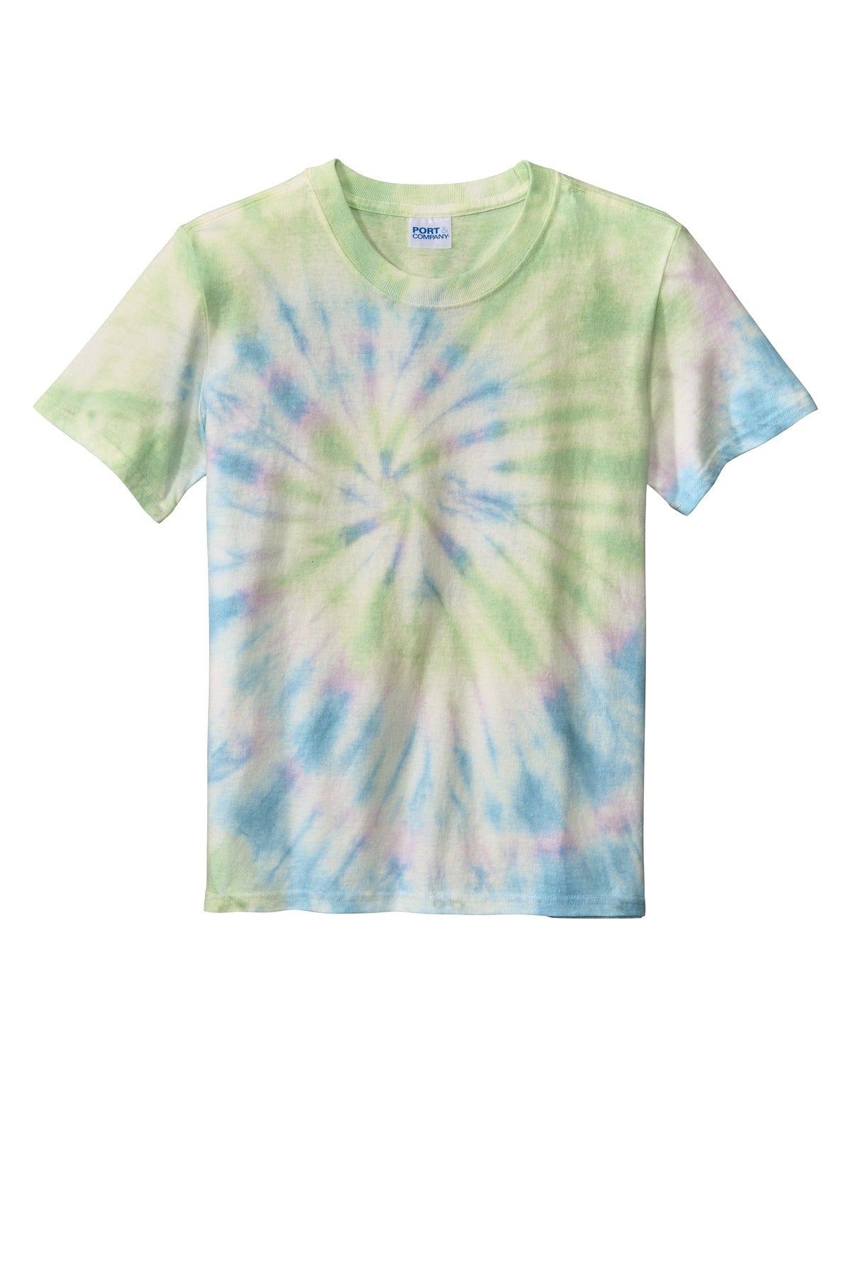 Port & Co Youth Tie-Dye Tee - Watercolor Spiral