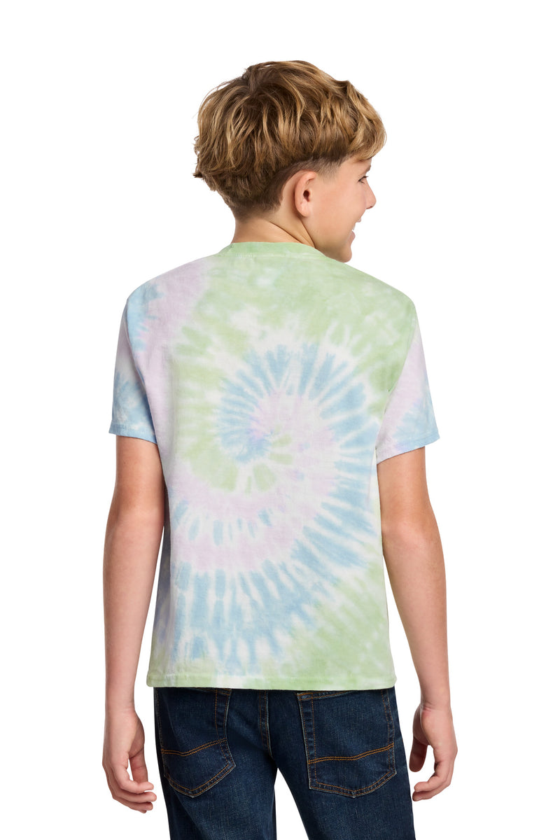 Port & Co Youth Tie-Dye Tee - Watercolor Spiral