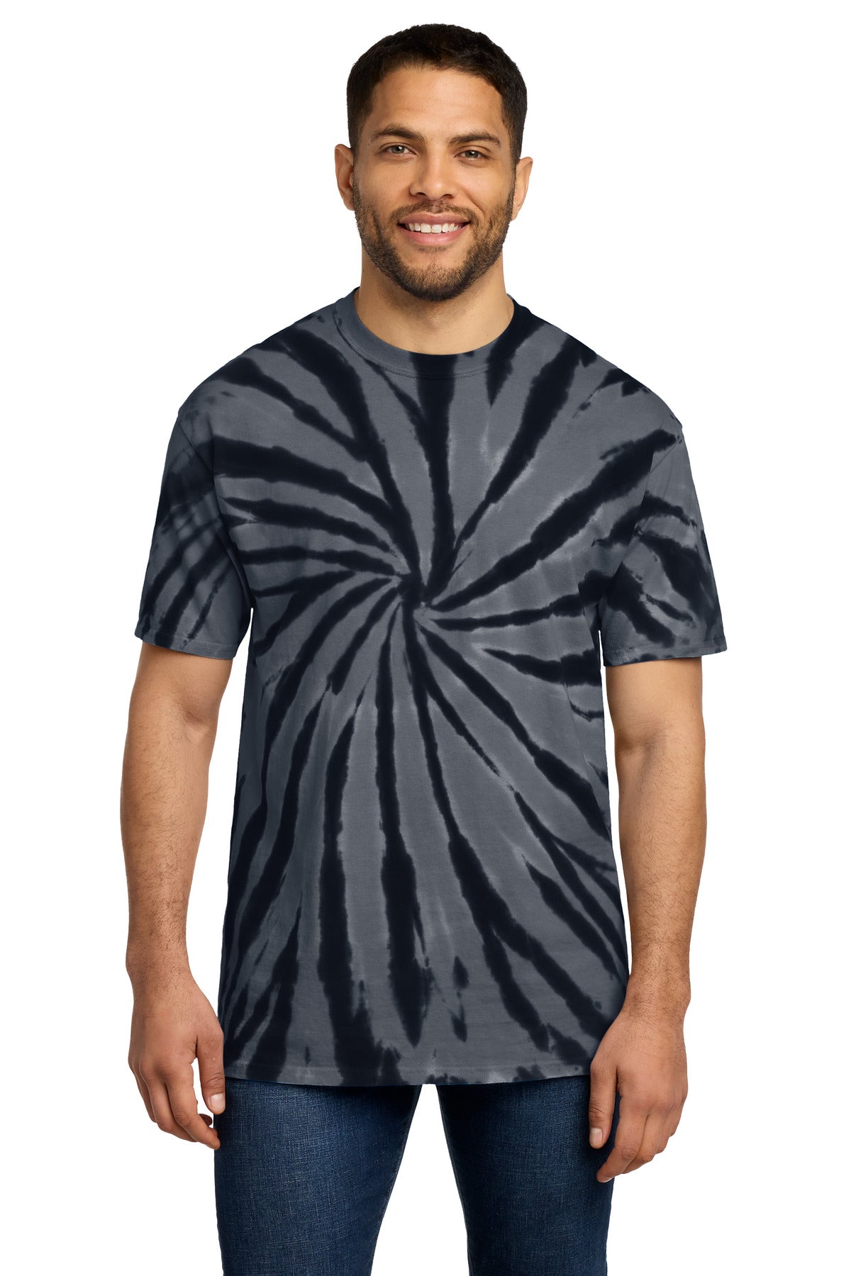 Port & Co Tie-Dye Tee - Black