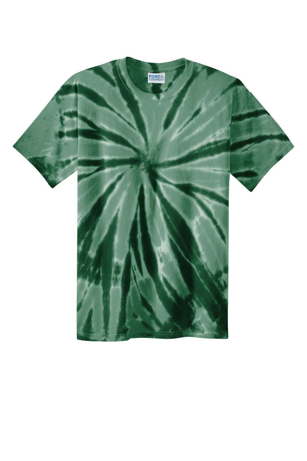 Port & Co Tie-Dye Tee - Forest Green