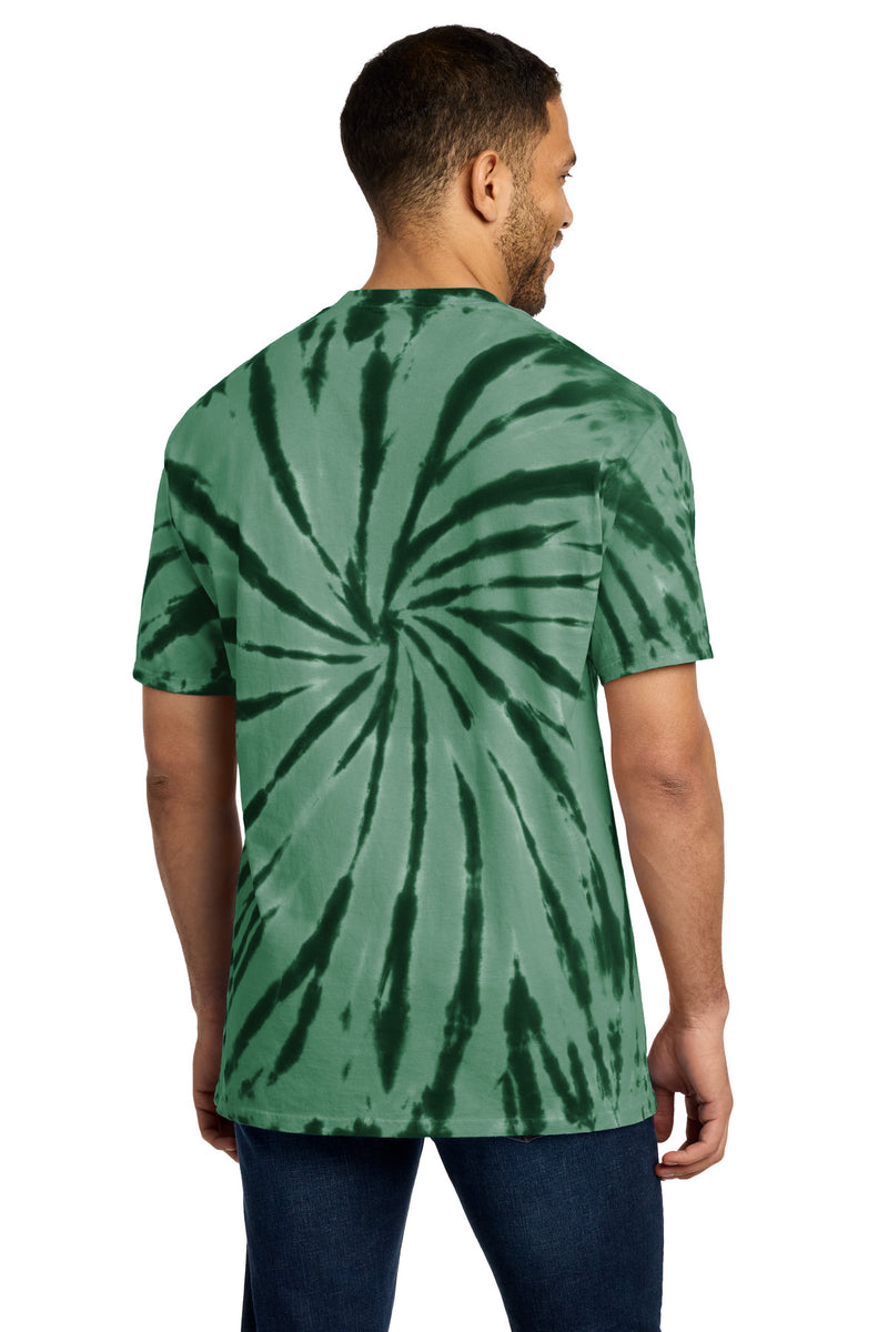 Port & Co Tie-Dye Tee - Forest Green