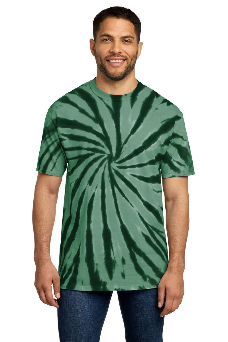 Port & Co Tie-Dye Tee - Forest Green