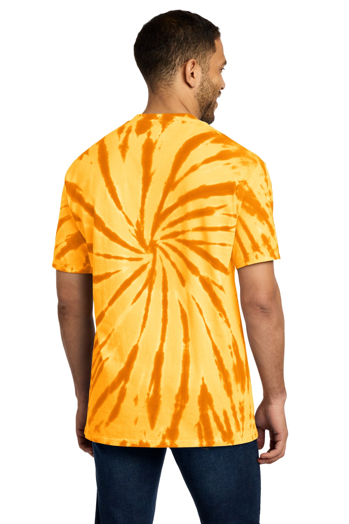 Port & Co Tie-Dye Tee - Gold