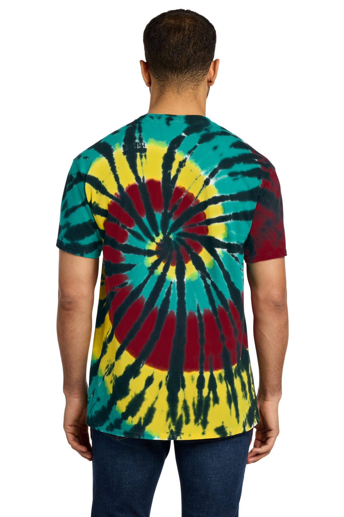 Port & Co Tie-Dye Tee - Island Spiral