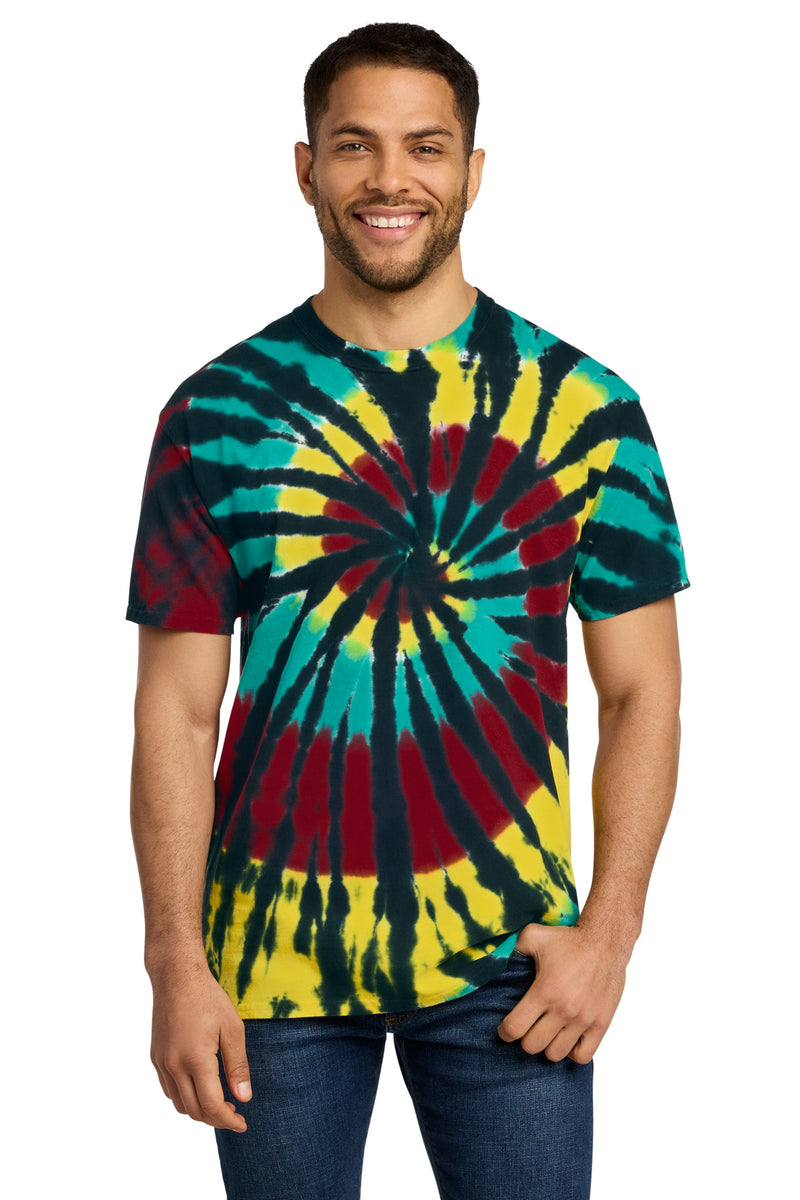 Port & Co Tie-Dye Tee - Island Spiral