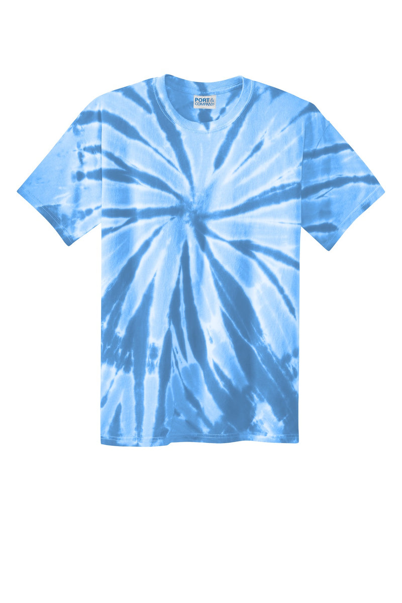 Port & Co Tie-Dye Tee - Light Blue