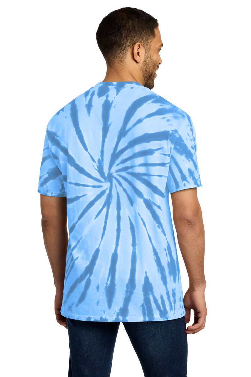 Port & Co Tie-Dye Tee - Light Blue