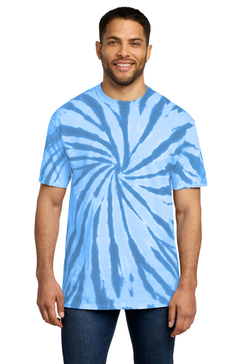 Port & Co Tie-Dye Tee - Light Blue