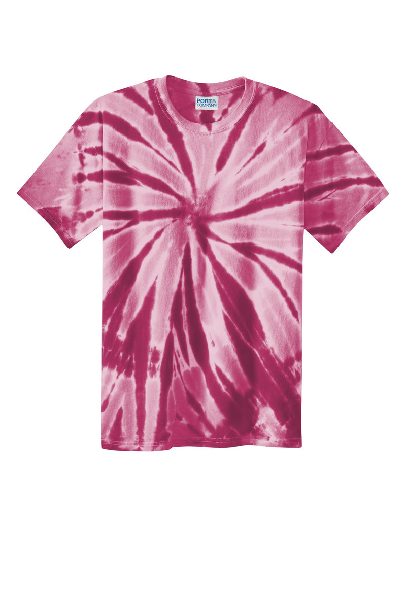 Port & Co Tie-Dye Tee - Maroon