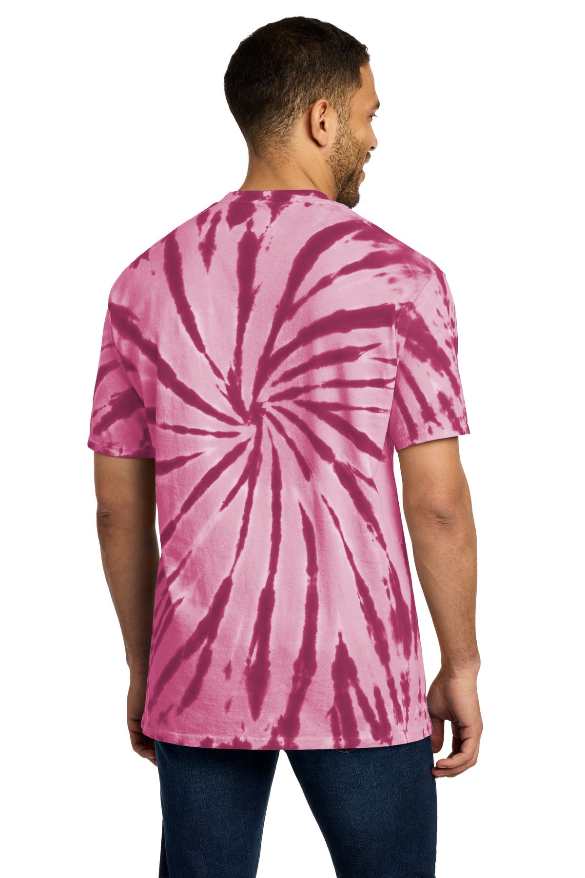 Port & Co Tie-Dye Tee - Maroon