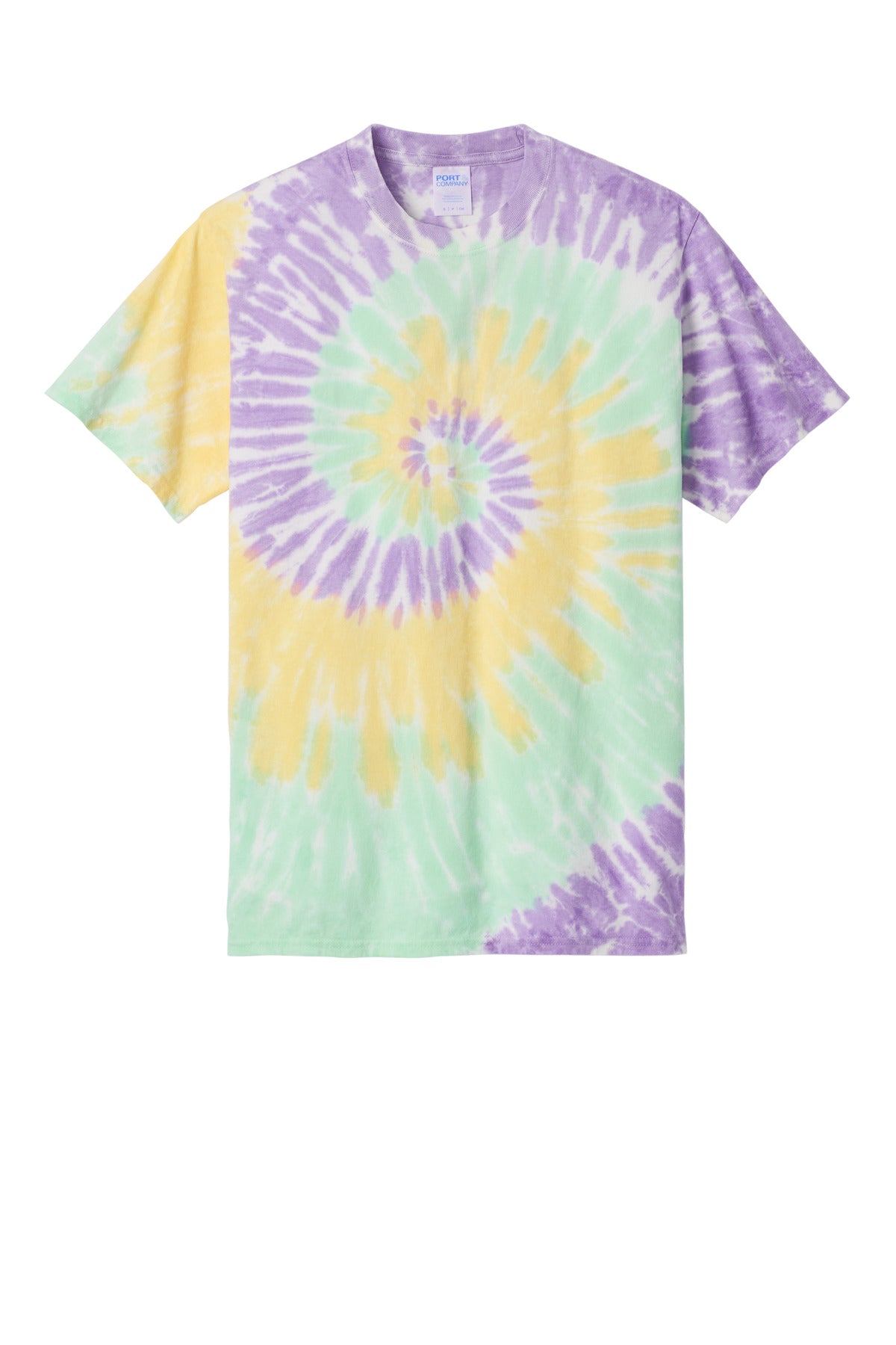 Port & Co Tie-Dye Tee - Mint Rainbow